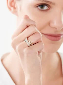 Apart Pierścionek z żółtego złota z diamentami - 0,24 ct - próba 585< Pierścionki