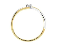 Apart Pierścionek z żółtego złota z brylantem - 0,006 ct - próba 375< Pierścionki