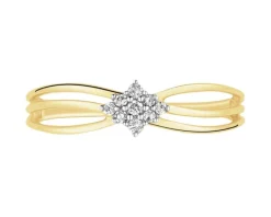 Apart Pierścionek z żółtego złota z diamentami - 0,05 ct - próba 375< Wszystkie