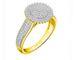 Sale Apart Pierścionek z żółtego złota z diamentami - 0,40 ct - próba 585
