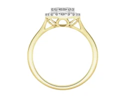 Sale Apart Pierścionek z żółtego złota z brylantami - 0,75 ct - próba 585