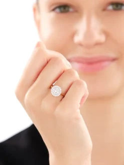 Apart Pierścionek z żółtego złota z diamentami - 0,50 ct - próba 585< Wszystkie