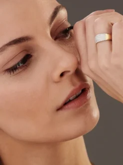 Sale Apart Pierścionek z żółtego złota z brylantami - 0,40 ct - próba 585