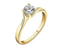 Apart Pierścionek z żółtego złota z brylantem - SI2/H - 0,50 ct - próba 585< Wszystkie