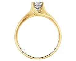 Apart Pierścionek z żółtego złota z brylantem - SI2/H - 0,50 ct - próba 585< Wszystkie