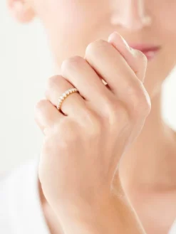 Apart Pierścionek z żółtego złota z brylantami - 0,36 ct - próba 585< Pierścionki