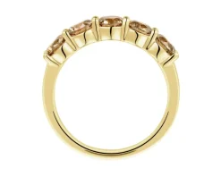 Apart Pierścionek z żółtego złota z brylantami Champagne - 1,49 ct - próba 585