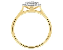 Apart Pierścionek z żółtego złota z diamentami - 0,15 ct - próba 585< Wszystkie