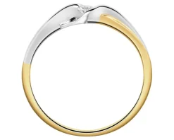 Apart Pierścionek z żółtego złota z brylantem - 0,05 ct - próba 585< Pierścionki