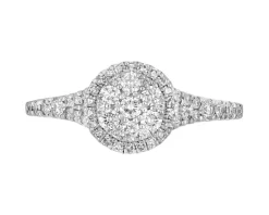 Discount Apart Pierścionek z żółtego złota z diamentami - 0,50 ct - próba 585