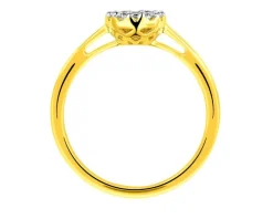 New Apart Pierścionek z żółtego złota z brylantami - 0,25 ct - próba 585