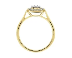 Apart Pierścionek z żółtego złota z diamentami - 0,24 ct - próba 585< Pierścionki