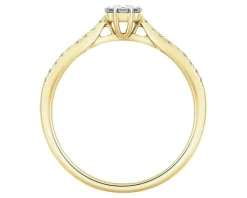 Apart Pierścionek z żółtego złota z diamentami - 0,15 ct - próba 585< Wszystkie