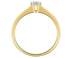 Apart Pierścionek z żółtego złota z diamentami - 0,05 ct - próba 585< Wszystkie