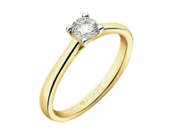 Apart Pierścionek z żółtego złota z brylantem - 0,31 ct - próba 750< Pierścionki