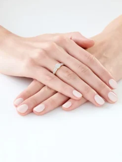 Apart Pierścionek z żółtego złota z diamentami - 0,15 ct - próba 585< Pierścionki