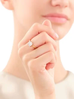 Apart Pierścionek z żółtego złota z brylantami - 0,47 ct - próba 585< Pierścionki