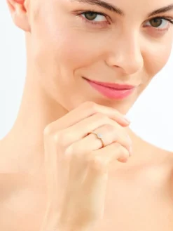 Apart Pierścionek z żółtego złota z diamentami - serce - 0,07 ct - próba 585< Wszystkie