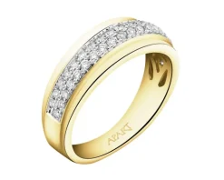 Clearance Apart Pierścionek z żółtego złota z brylantami - 0,34 ct - próba 585