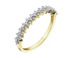 Apart Pierścionek z żółtego złota z diamentami - 0,24 ct - próba 585< Pierścionki