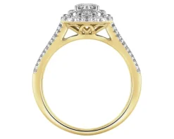 Apart Pierścionek z żółtego złota z diamentami - 0,75 ct - próba 585< Wszystkie