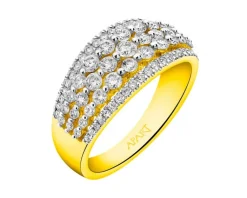 Sale Apart Pierścionek z żółtego złota z diamentami - 1,00 ct - próba 585