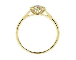 Apart Pierścionek z żółtego złota z diamentami - 0,02 ct - próba 585< Pierścionki