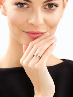 Apart Pierścionek z żółtego złota z brylantami - 0,31 ct - próba 585< Wszystkie