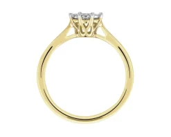 Apart Pierścionek z żółtego złota z diamentami - 0,34 ct - próba 585< Pierścionki