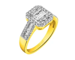 Clearance Apart Pierścionek z żółtego złota z diamentami - 0,51 ct - próba 585