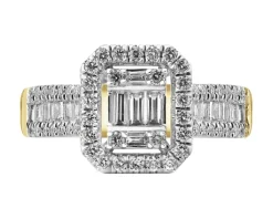 Clearance Apart Pierścionek z żółtego złota z diamentami - 0,51 ct - próba 585