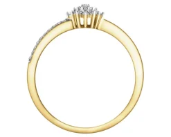 Apart Pierścionek z żółtego złota z brylantami - 0,17 ct - próba 585< Pierścionki