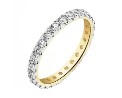 Outlet Apart Pierścionek z żółtego złota z brylantami - Eternity - 1,00 ct - próba 585