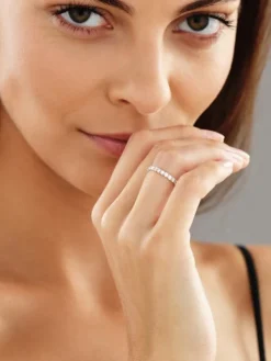 Outlet Apart Pierścionek z żółtego złota z brylantami - Eternity - 1,00 ct - próba 585