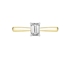 Hot Apart Pierścionek z żółtego złota z diamentem laboratoryjnym - 0,51 ct - próba 585