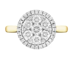 Clearance Apart Pierścionek z żółtego złota z brylantami - 1,18 ct - próba 585