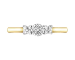 Apart Pierścionek z żółtego złota z brylantami - 0,20 ct - próba 585< Wszystkie