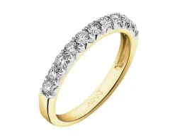 Online Apart Pierścionek z żółtego złota z brylantami - 0,50 ct - próba 585