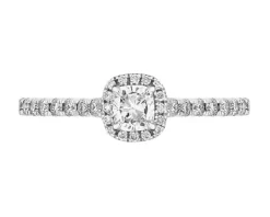 Online Apart Pierścionek z żółtego złota z diamentami - SI2/H - 0,54 ct - próba 585