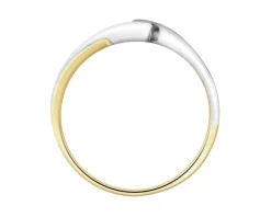 Apart Pierścionek z żółtego złota z brylantem - 0,06 ct - próba 585< Pierścionki