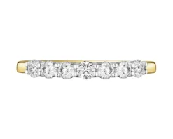 New Apart Pierścionek z żółtego złota z brylantami laboratoryjnymi - 0,51 ct - próba 585
