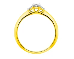 Apart Pierścionek z żółtego złota z brylantami - 0,25 ct - próba 585< Wszystkie