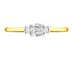Apart Pierścionek z żółtego złota z brylantami - 0,25 ct - próba 585< Wszystkie
