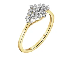 Apart Pierścionek z żółtego złota z diamentami - 0,25 ct - próba 585< Pierścionki