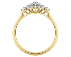 Apart Pierścionek z żółtego złota z diamentami - 0,25 ct - próba 585< Pierścionki