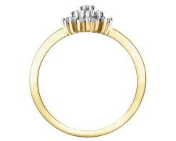 Apart Pierścionek z żółtego złota z diamentami - 0,26 ct - próba 585< Pierścionki