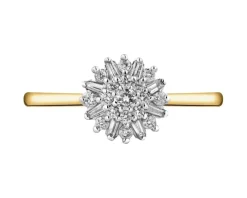 Apart Pierścionek z żółtego złota z diamentami - 0,26 ct - próba 585< Pierścionki