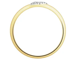 Apart Pierścionek z żółtego złota z diamentami - 0,02 ct - próba 375< Wszystkie