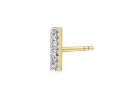 Apart Pojedynczy kolczyk z żółtego złota z diamentami - 0,01 ct - próba 375< Wszystkie