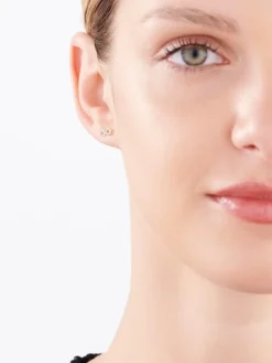 Apart Pojedynczy kolczyk z żółtego złota z diamentem - nieskończoność - 0,003 ct - próba 375< Kolczyki Z Diamentami